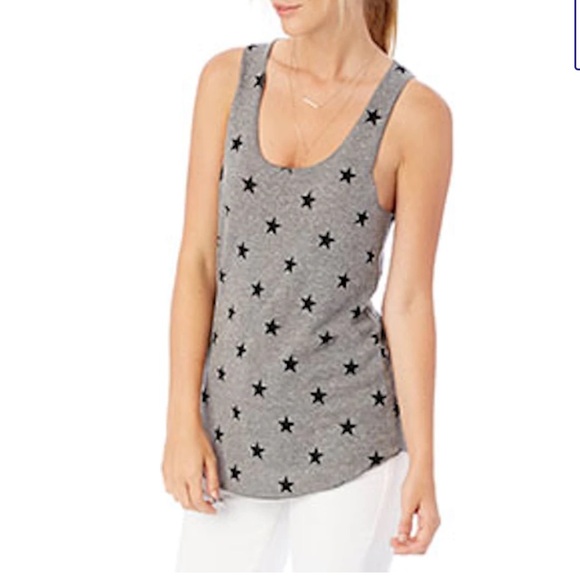 2/$20 Alternative Apparel Eco Gray Stars Tank - Picture 4 of 4